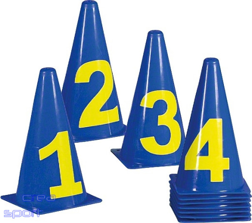 Markierungskegel-Set mit Zahlen, 23 cm Markierungskegel-Set mit Zahlen, 23 cm
