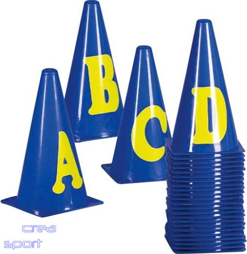 Markierungskegel-Set mit Buchstaben, 23 cm