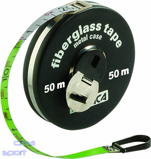 Fiberglas-Rollbandmass 20 m, Stahlkapsel